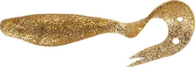 Sandra 9cm Gold glitter Kunstköder