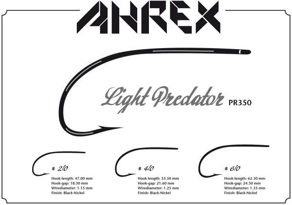 Ahrex  Light Predator PR 350 barbed Fliegenhaken