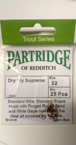 Partridge Dry Fly Supreme Gr.22